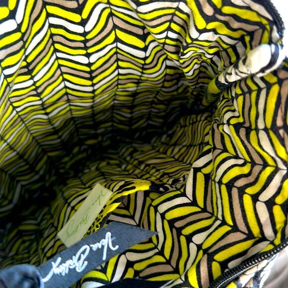 Vera Bradley Hipster Citron Floral Crossbody Purse with Wallet - Picture 4 of 12